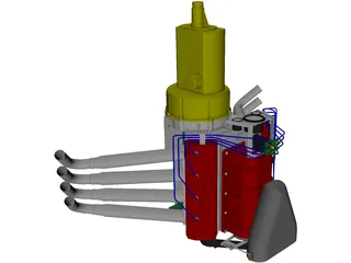 Dragster Engine 3D Model preview