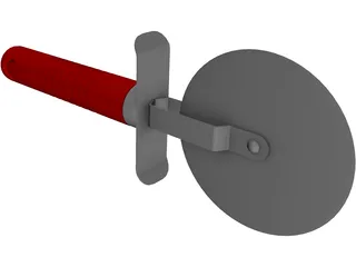 Pizza Cutter 3D Model preview