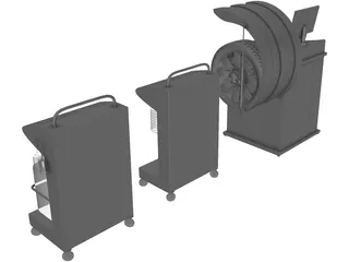 Tire Fitting Equipment 3D Model preview
