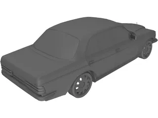 Mercedes-Benz W123 3D Model preview