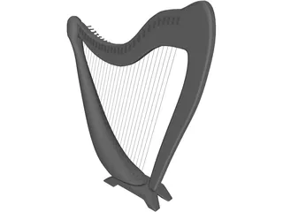 Harp 3D Model preview