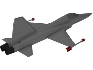 Northrop F-5 Tiger 3D Model preview