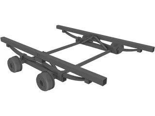 Trailer Suspension Chassis 3D Model preview