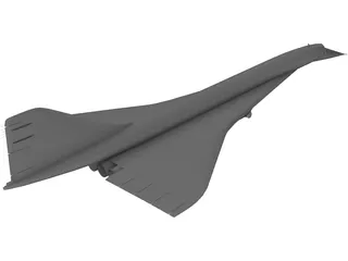 Tupolev Tu-144 3D Model preview