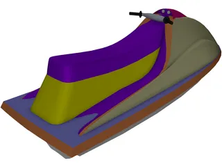 Jet Ski 3D Model preview
