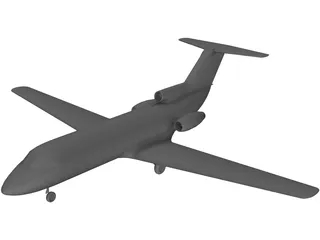 Yakovlev Yak-40 3D Model preview