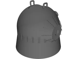 Buring Ice Anti-Proton Small Turret 3D Model preview