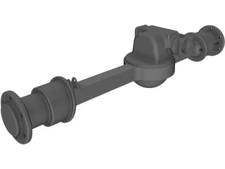 Rockwell Front Axle 3D Model preview
