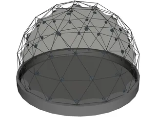 Geodatic Dome 3D Model preview