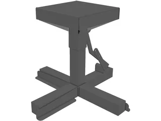 Motorcycle Jack Lift 3D Model preview