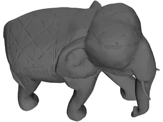 Elephant 3D Model preview