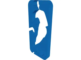 NBA Logo 3D Model preview