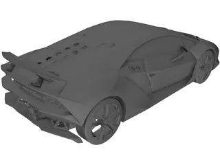 Lamborghini Sesto Elemento 3D Model preview