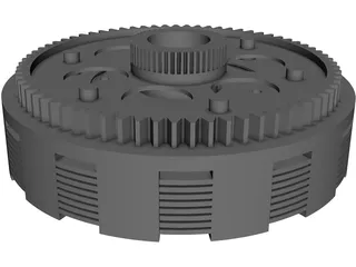 Clutch Motorcyle 3D Model preview
