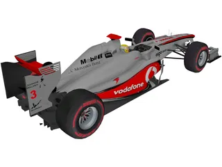 McLaren F1 Hamilton (2011) 3D Model preview