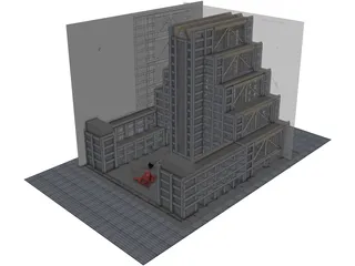 UNU Building Tokyo 3D Model preview