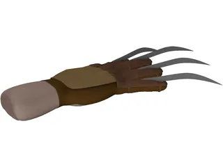 Freddy Krueger Hand 3D Model preview