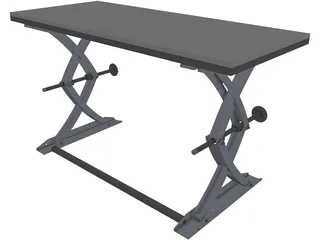 Lifting Table 3D Model preview