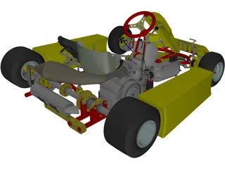 Kart 125cc 3D Model preview