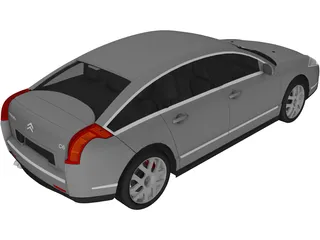 Citroen C6 (2009) 3D Model preview