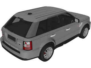 Range Rover Sport (2008) 3D Model preview