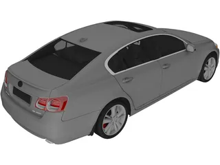 Lexus GS 450h (2010) 3D Model preview