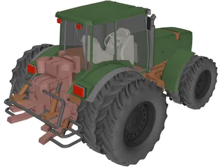 Tractor 3D Model preview