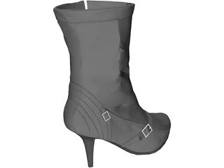 Woman Boot 3D Model preview