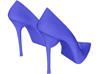 Woman Sandle 3D Model preview