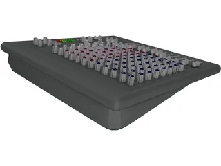 Audio Mixing Console 3D Model preview