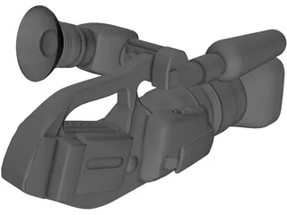 Canon XL2 Video Camera 3D Model preview