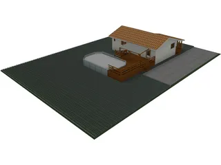 House Chalet Tectobois 3D Model preview