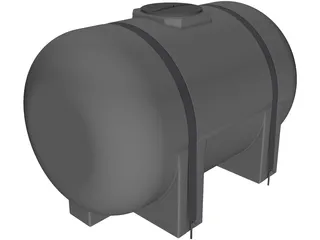 Water Tank 535 Gallon 3D Model preview