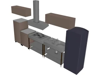 Kitchen 3D Model preview