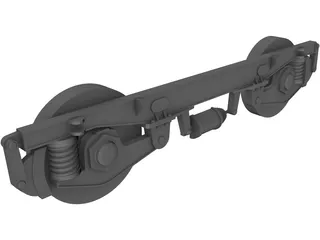 M43 Diesel Locomotive Bogie Mask 3D Model preview