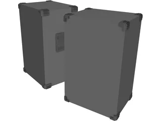 Speaker 3 Way Pair 3D Model preview