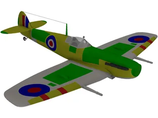 Supermarine Spitfire 3D Model preview