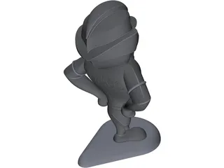 Cartoon Lion 3D Model preview