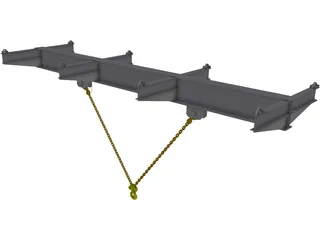 Lifting Beam 3D Model preview