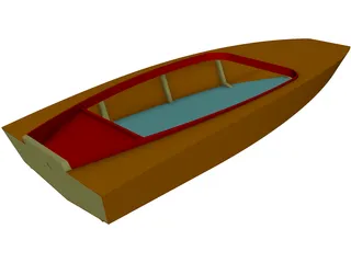 Boat Catamaran 3D Model preview