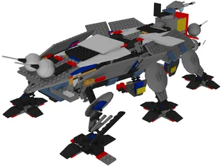 Lego AT-TE 3D Model preview