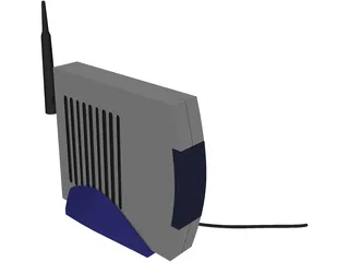 Modem Wireless 3D Model preview