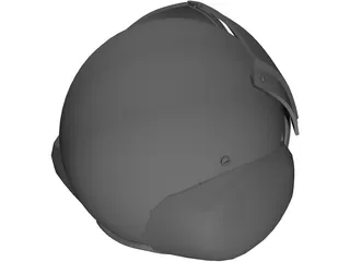 Pilot Helmet 3D Model preview