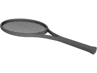 Tennis Racket 3D Model preview