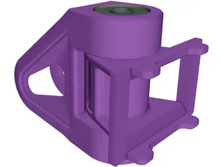 Universal Drawbar Hinge 3D Model preview