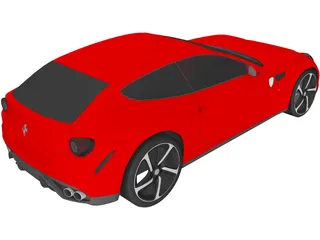 Ferrari FF (2012) 3D Model preview
