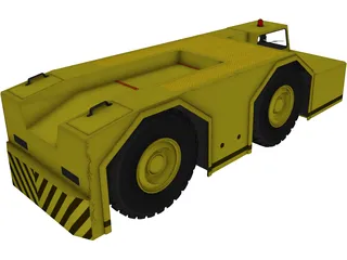 Aircraft Tow Tractor 3D Model preview