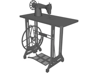 Sewing Machine 3D Model preview