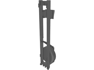 Floor Row Machine 3D Model preview