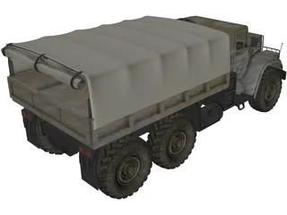 Kraz-255B 3D Model preview